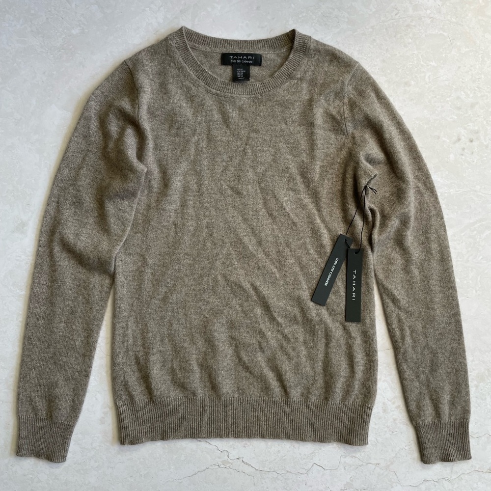 Tahari 100% 2-Ply Sweater Xs